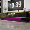 Merax Meuble TV avec 3 tiroirs et compartiment ouvert, Voir les images du produit 3