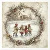 Set di carta di riso - bambini, Natale, paesaggio invernale Anteprima dell’immagine prodotto 5