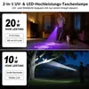 UV Taschenlampe 395nm, 2 in 1 Schwarzlicht & Weißlicht, Produktbild-Vorschau 2