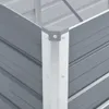 vidaXL Garten-Hochbeet Verzinkter Stahl 160x40x77 cm Grau Produktbild-Vorschau 5