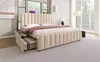 Modernes Polsterbett , Beige Leinen mit USB Typ-C Produktbild-Vorschau 22