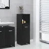 A black bathroom cabinet is shown in a bathroom setting. Náhled obrázku produktu