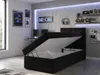 NORDELO Boxspringbett MODERNO 100x200 cm Schwarz Produktbild-Vorschau 2
