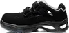 A studio shot of a single black safety sandal. Produktbild-Vorschau