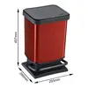 ROTHO Treteimer Paso 20l 29,3x26,6x45,7cm rot Náhled obrázku produktu 2