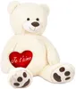 BRUBAKER Ours en peluche XXL 100 cm avec cœur "Je T'Aime" - Voir les images du produit 2