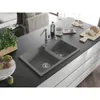 Mexen Tomas 2-Becken-Granitspüle mit Mischbatterie Flora, Produktbild-Vorschau 2