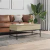 vidaXL Couchtisch Sonoma-Eiche 100x50x45 cm Holzwerkstoff Produktbild-Vorschau 3