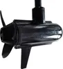 A black electric boat motor with a propeller and a fin. Náhled obrázku produktu