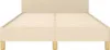 vidaXL Bettgestell ohne Matratze Creme 120x190 cm Stoff Produktbild-Vorschau 4