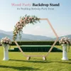 Support de fond en bois - Arche de mariage hexagonale / Voir les images du produit 7