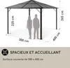 Blumfeldt Pergola Aluminium Polycarbonate 3x4m, Pergola Voir les images du produit 4
