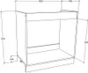 VCM Spülunterschrank | Maße ca. H. 82 x B. 80 x. T. 46 cm | Produktbild-Vorschau 5