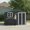 Abri de jardin métallique de 7,19 m² avec toit en pente, Voir les images du produit 8