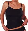 Damen Trägerhemd Spaghettiträger Top weicher Stoff schwarz Produktbild-Vorschau