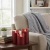 4x LED Echtwachs Kerzen Set mit Timer beweglicher Flamme Produktbild-Vorschau 7