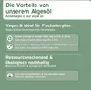 Marketing image detailing the benefits of algae oil. Produktbild-Vorschau