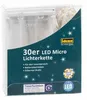 The image shows the retail packaging of an Idena LED micro string light set. Produktbild-Vorschau