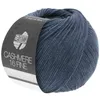 A ball of blue yarn with a label. Produktbild-Vorschau