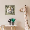 MuchoWow® Poster Tiger - Aquarell - Grün 30x30 cm - Produktbild-Vorschau 7