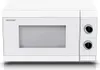 A white Sharp microwave oven shown from the front. Voir les images du produit