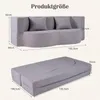 COSTWAY Schlafsofa, Boneless Sofa Bett mit 2 Bequemen Produktbild-Vorschau 3