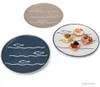 Lot de 6 assiettes à dessert en céramique, motif poisson, Voir les images du produit 1