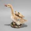 esotec Wasserspeier Gans mit Küken Einzelfigur mit Schlauch Produktbild-Vorschau 5