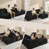 VASAGLE Modulares Sofa, Ecksofa mit Liege rechts, 242 cm Produktbild-Vorschau 5