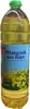 A bottle of cooking oil with a label showing rapeseed flowers. Produktbild-Vorschau