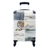 MuchoWow® Koffer Handgepäck Trolley Rollkoffer Kleine Produktbild-Vorschau 1