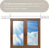 An illustration showing a window with a curtain rod extending beyond the window frame, with text providing installation recommendations. Produktbild-Vorschau