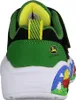 The back view of a child's shoe with a farm theme. Voir les images du produit