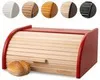 FALKENBERGER Brotkasten aus Holz Buche Rot ca. 39x29x18cm Produktbild-Vorschau 1
