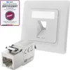 hb-digital Netzwerkdose 1 Port mit 1 x Keystone Modul CAT Produktbild-Vorschau 1
