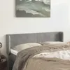 vidaXL Kopfteil mit Ohren Hellgrau 147x16x78/88 cm Samt Produktbild-Vorschau 2