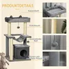 PawHut Tiragraffi per gatti da 90 cm con amaca, tiragraffi Anteprima dell’immagine prodotto 6