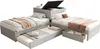 MODFU Polsterbett Eckbett 90x200 mit Ausziehbett Jugendbett Produktbild-Vorschau 5