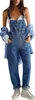 ASKSA Dámská džínová kombinéza Casual Stretch Denim Náhled obrázku produktu 1