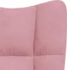 vidaXL Fauteuil relax rose velours Voir les images du produit 5