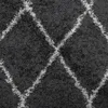 Teppich Shaggy Hochflor Modern Schwarz und Creme 120x170 cm Produktbild-Vorschau 9