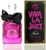 A bottle of Juicy Couture Viva La Juicy Noir perfume and its packaging are displayed against a white background. Podgląd zdjęcia produktu
