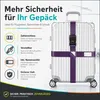Koffergurt Kreuz – Gepäckgurt verstellbar, Kofferband mit Produktbild-Vorschau 4