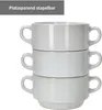 lot de 6 bols à soupe Stiva 250ml blanc porcelaine soupière Voir les images du produit 4