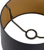 Baumwolllampenschirm Schwarz 32 25 18 mit Goldenem Produktbild-Vorschau 6