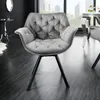 riess-ambiente Drehbarer Stuhl THE DUTCH COMFORT grau Samt Produktbild-Vorschau 1
