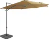 The Living Store Sonnenschirm mit Schirmständer Taupe Produktbild-Vorschau 1