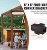 SucceBuy set di staffe per pergola 6''x6'' (interno Anteprima dell’immagine prodotto 2