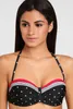 LASCANA Bandeau-Bikini-Top Monroe schwarz-rot Größe 42 Cup Produktbild-Vorschau 5