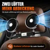 Auto Ventilator Doppelkopf, 360° drehbar, LED, 3 Stufen, Produktbild-Vorschau 2